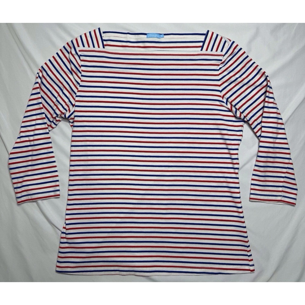 J. McLaughlin Nautical Stripes Red White And Blue Womens Size Small